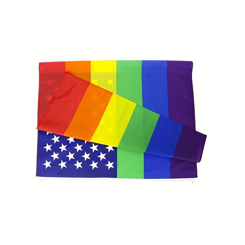 1 pack pride gay love rainbow flag polyester flag pride day decor pride day party favor pride day decoration