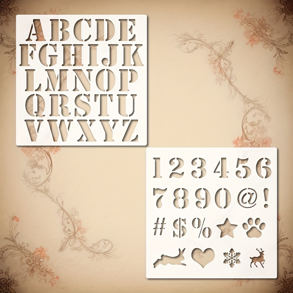  7inch Letter Stencils for Painting on Wood,Large Alphabet Stencils  Stencil Letters Numbers Stencils for Wall Wood Signs Home Porch : Arts,  Crafts & Sewing