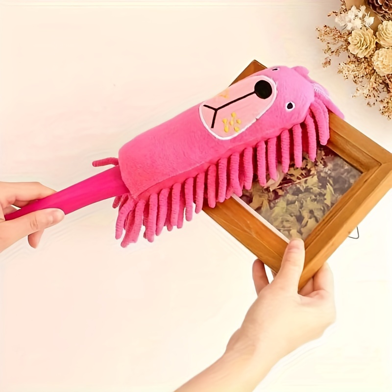 Extendable Bendable Soft Microfiber Duster Dusting Brush Cleaning Washable  Solid