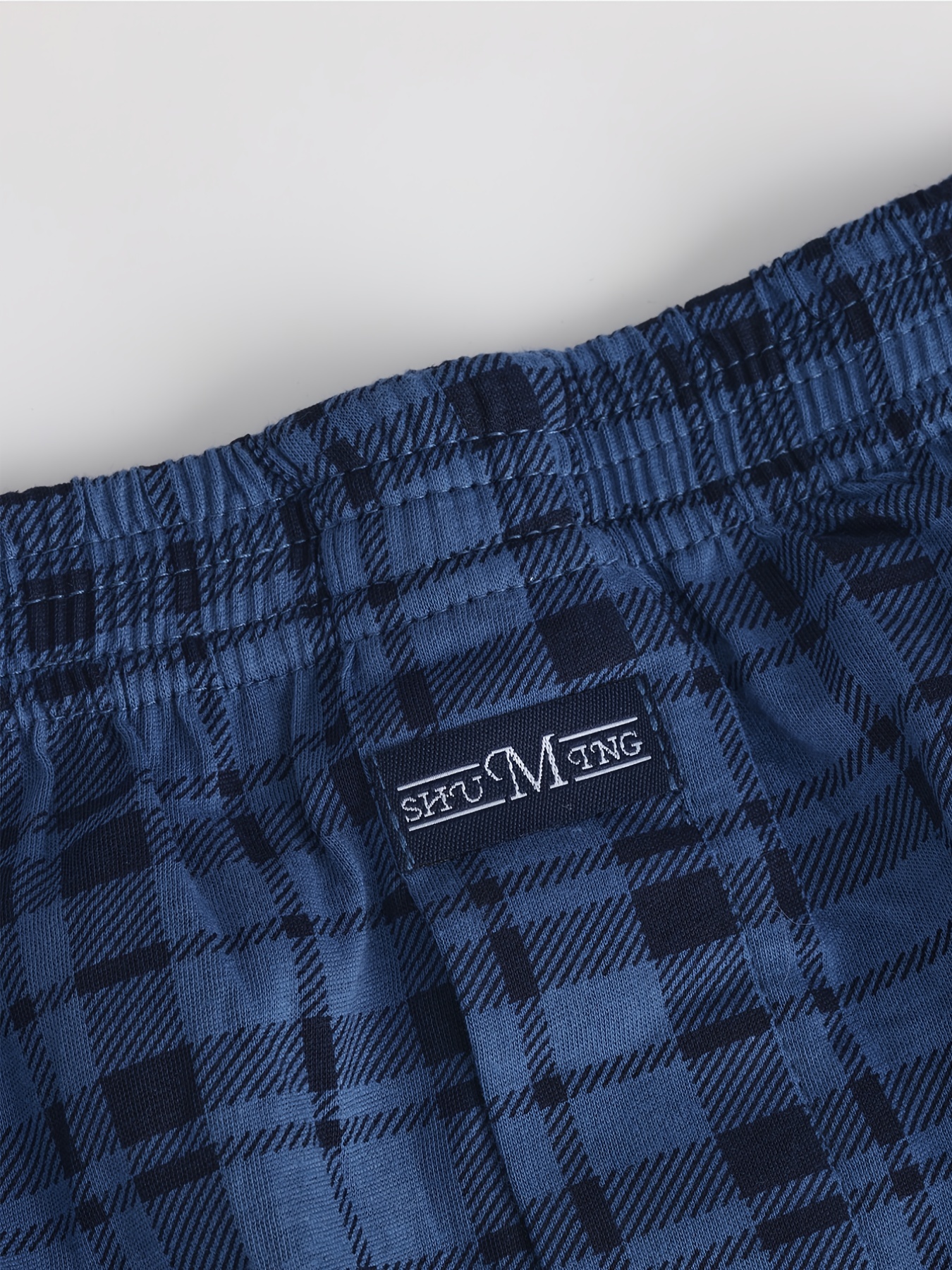 Mens Underwear, Dark Light, Blue Plaid, Blue Simple Free PNG And