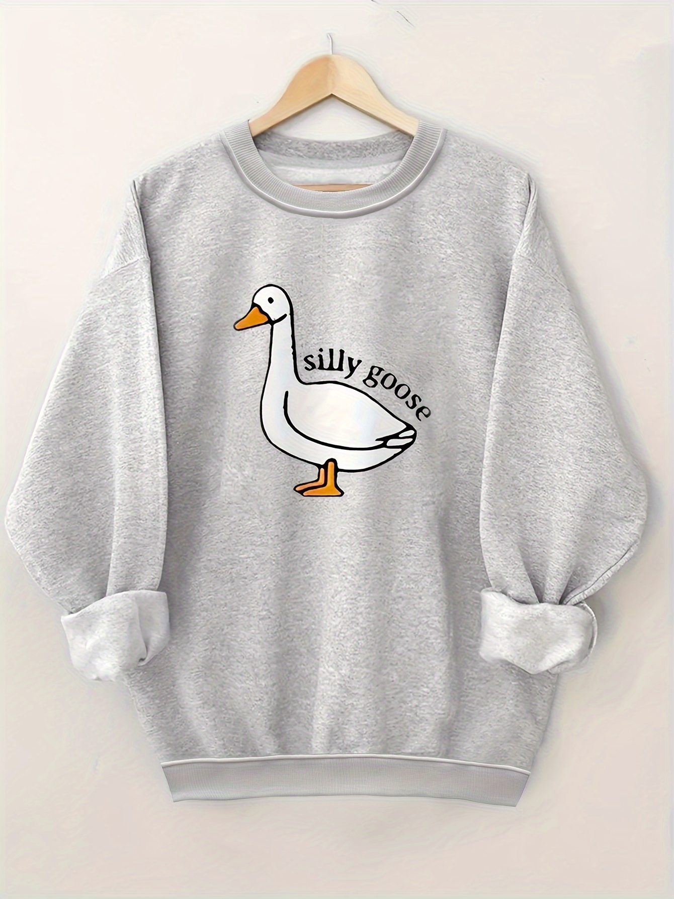 Grey best sale goose sweatshirt