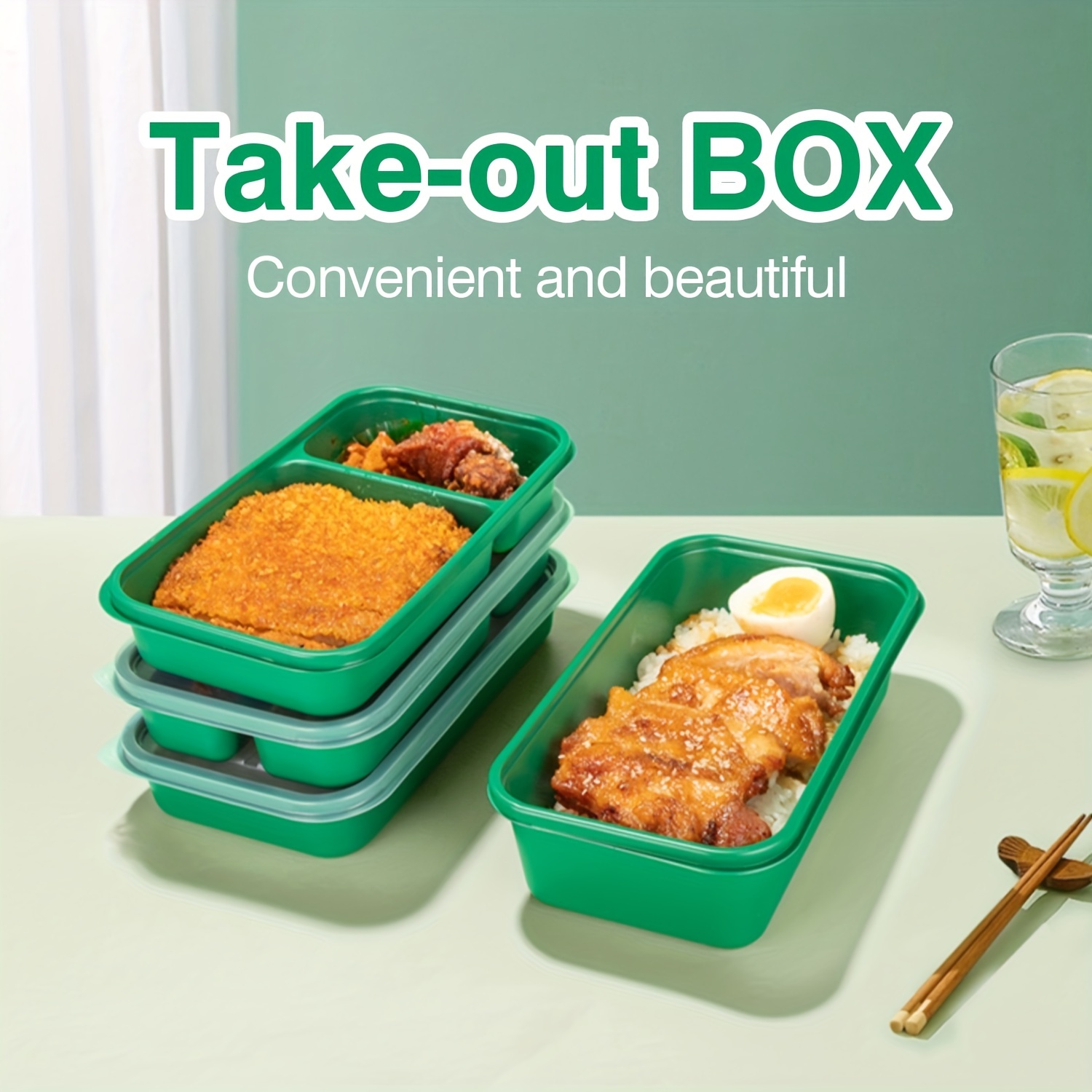 Disposable Lunch Boxes Emerald Bento Lunch Boxes Take Away Lunch Boxes  Party Dim Sum Snacks Pack Party Snack Boxes Cover - Temu