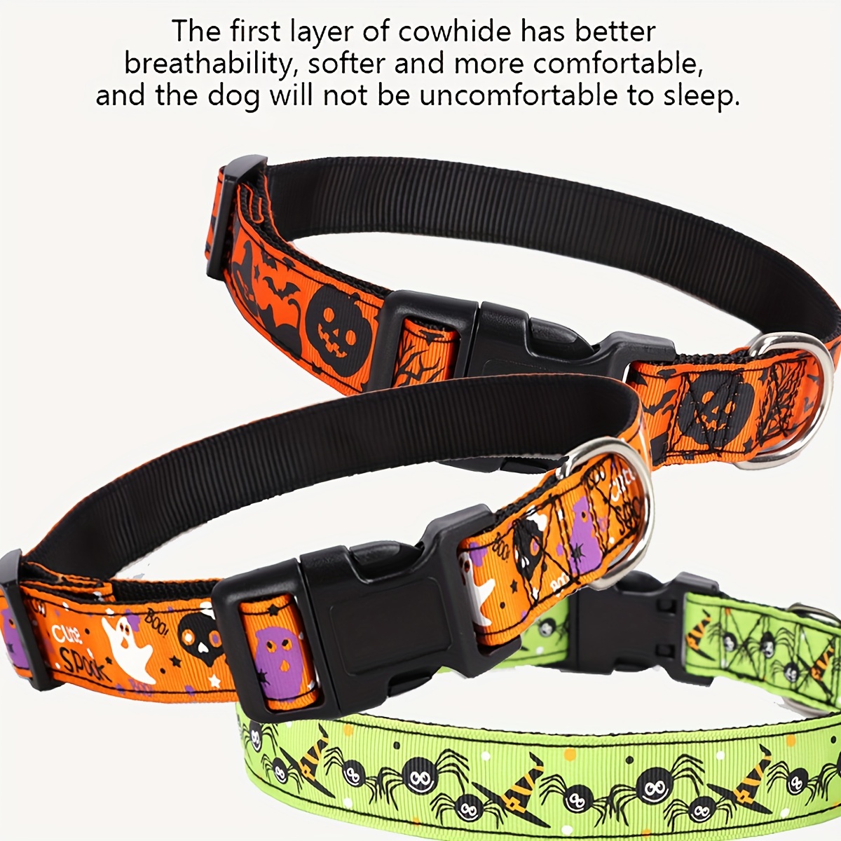 Large Dog Collar,Dog Collar for Large Dogs,Halloween Cat Collar,Puppy  Collars,Cat Collars,Puppy Collar,Cute Dog Collar,Adjustable Dog Collar for