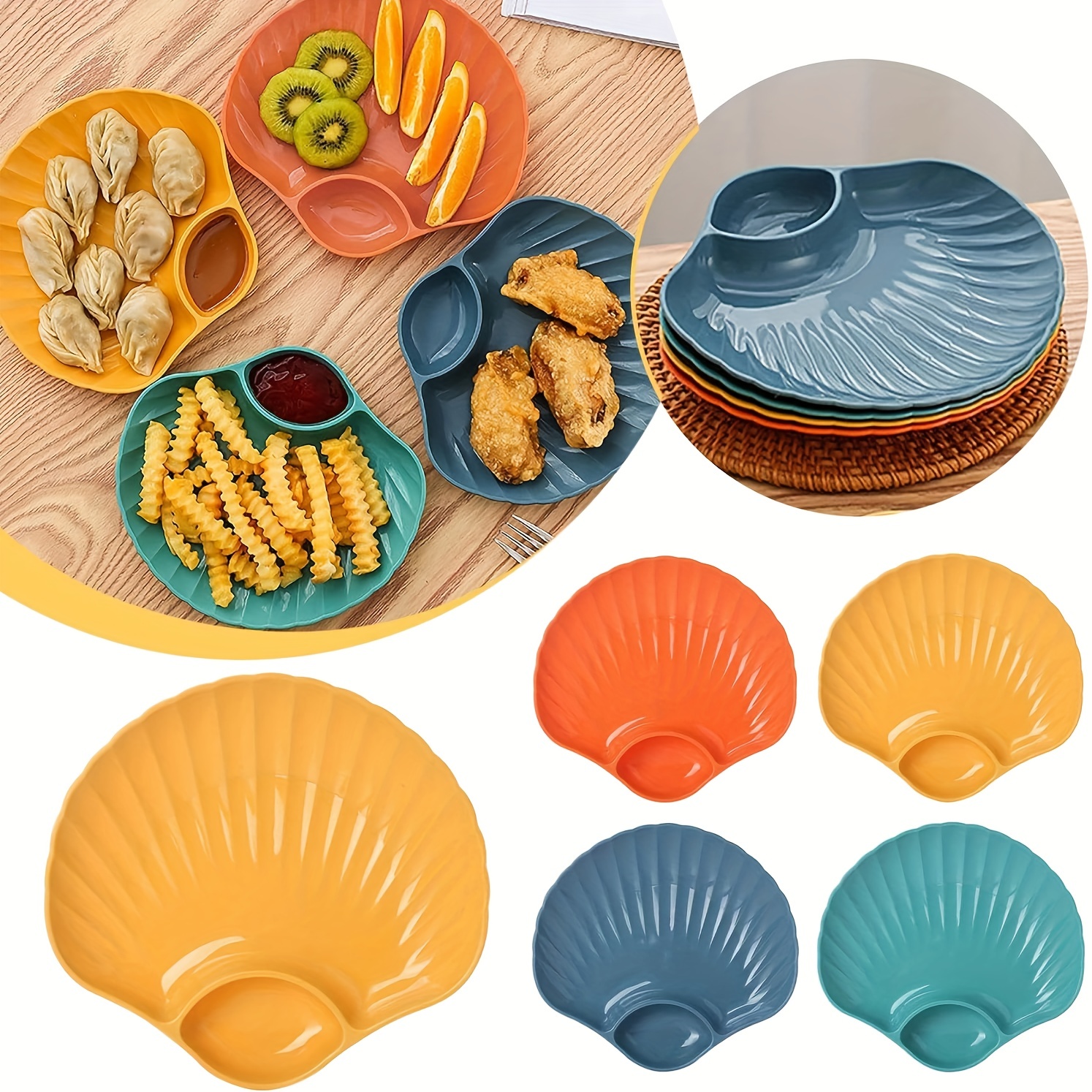 Top Quality Multi-Color Wheat Straw Plastic Plates Outdoor Fruit