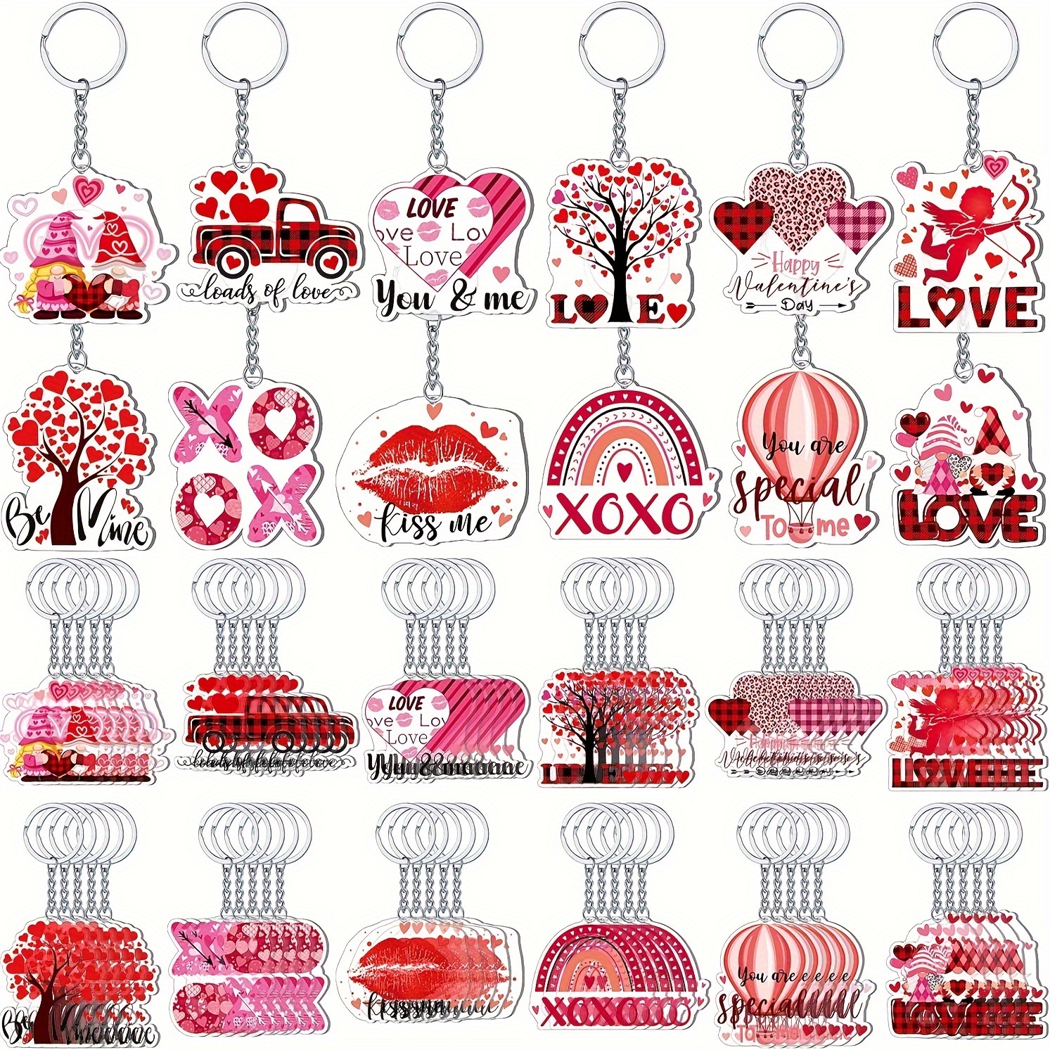 1215 Pieces Valentine's Day Crafts for Kids Foam Heart Craft Set