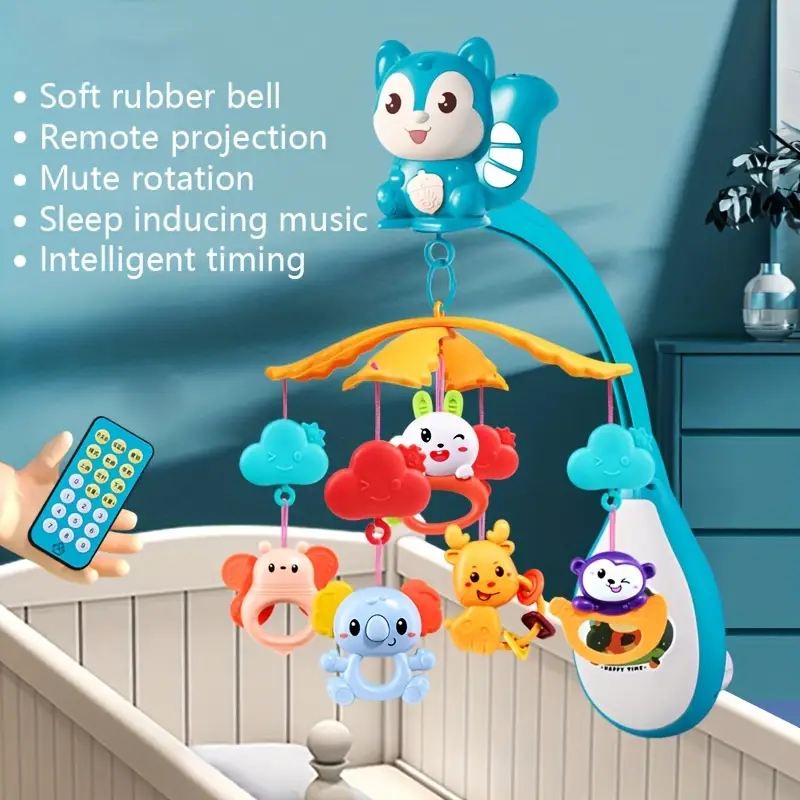 幼児用ベッドベルおもちゃ、新生児回転式リモコンガラガラ ベビー・マタニティ用品 Temu Japan