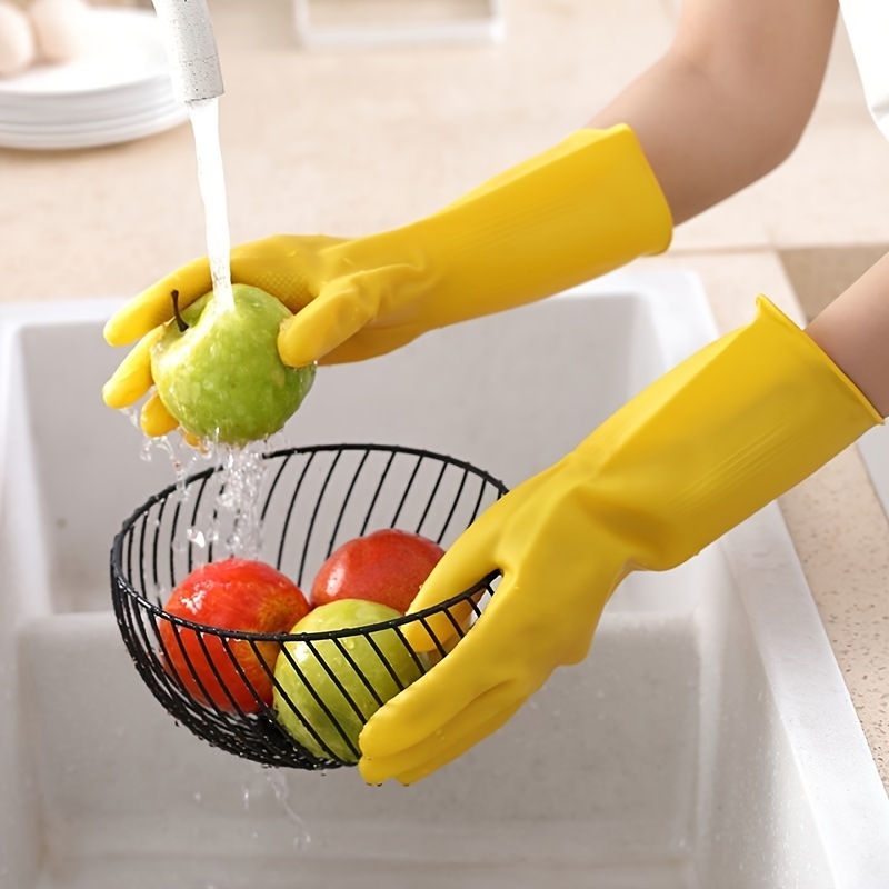 Household Latex Gloves Kitchen Cleaning Gloves Dishwashing - Temu