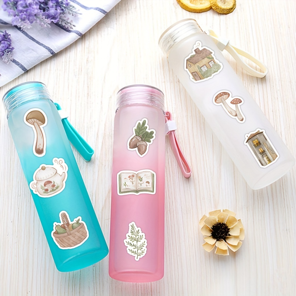 Brown Vintage Stickers Aesthetic Stickers For Water Bottle - Temu