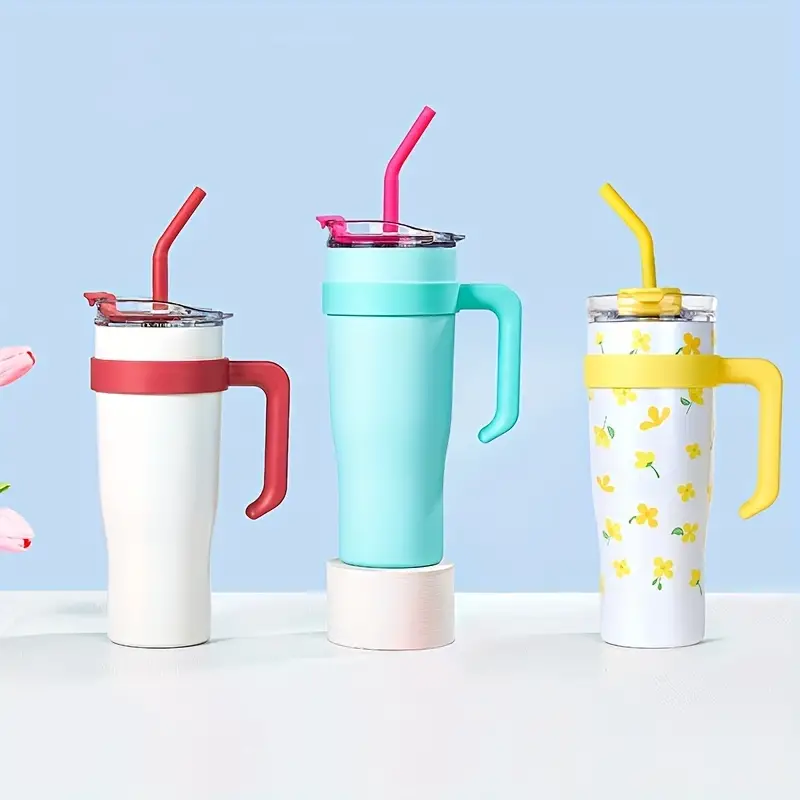 Water Cup With Handle Water Bottle Coffee Cup Simple Modern - Temu