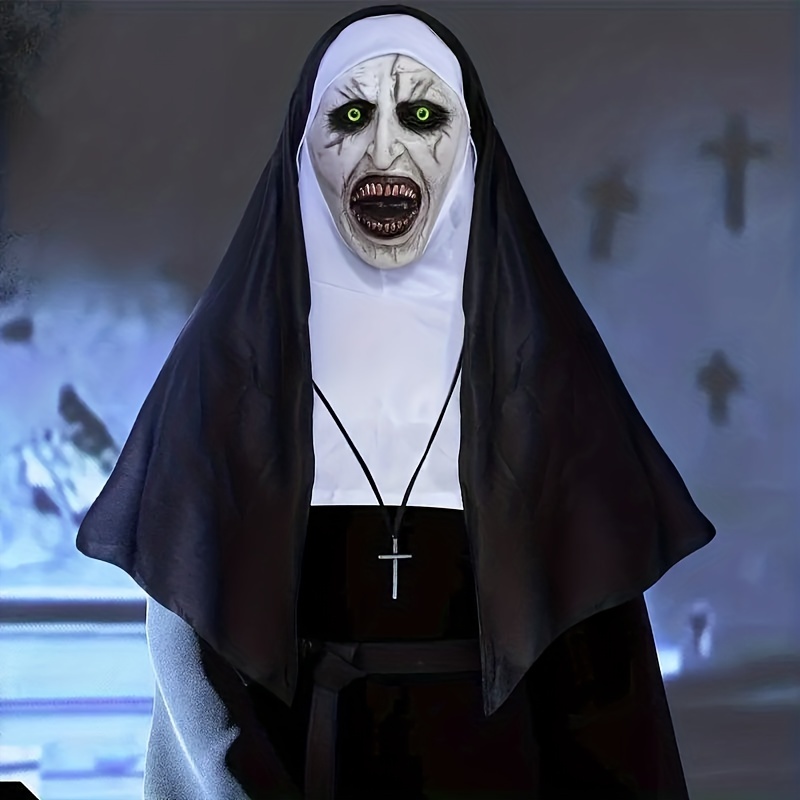 Déguisement Nonne pour Femme Costume de Religieuse Halloween Carnaval  Cosplay