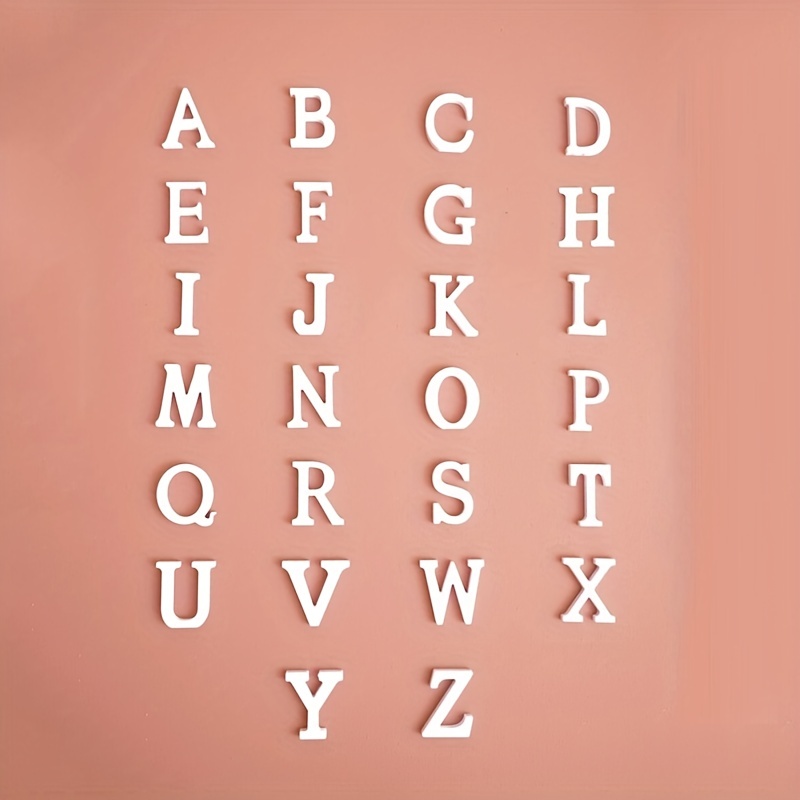 Unfertige Holz 3D Buchstaben Alphabet DIY Wörter Zeichen für Wand Home  Office Hochzeit Dekorationen