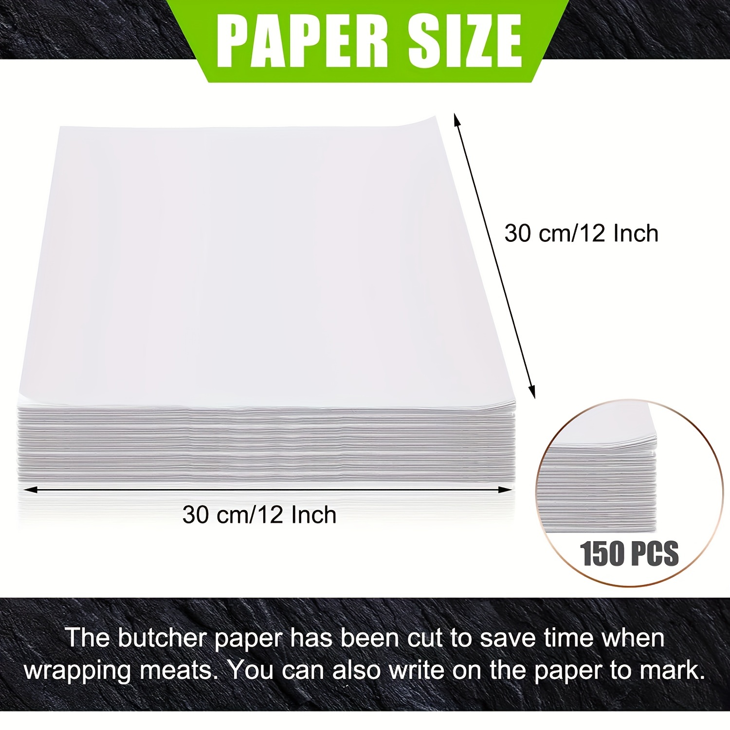 Deli Squares - Wax Paper Sheets (12 x 12) (Pack of 100) (Plain)