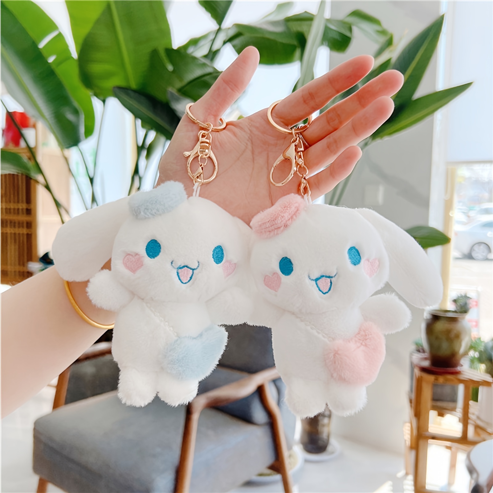 Stuffed Animal Plush Keychain, Mini Cute Rabbit Plush Keychain