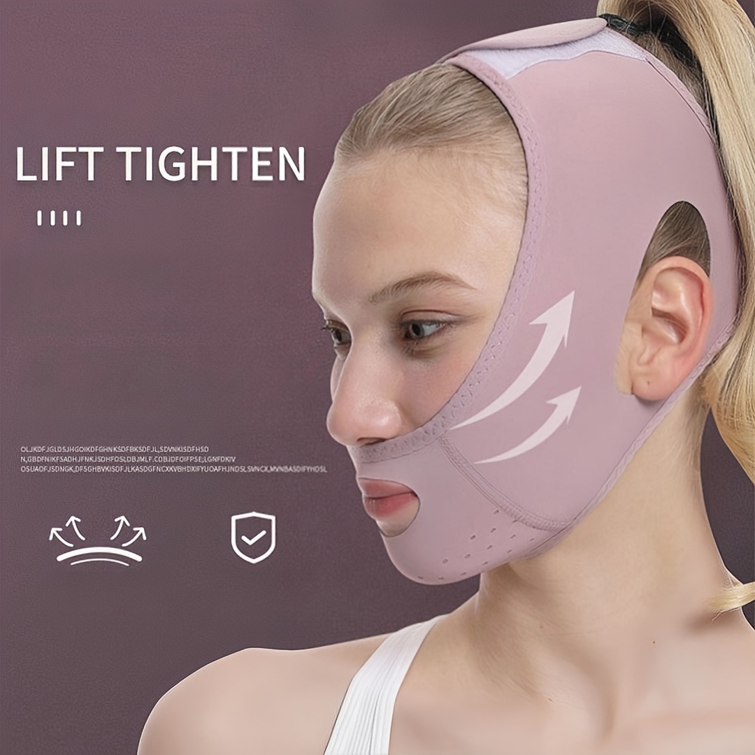 1pc Face Lifting Strap Chin Cheek Lifting Bandage V Line Lifting Mask V  Face Lift Sleeping Mask Strap Band Women Gift