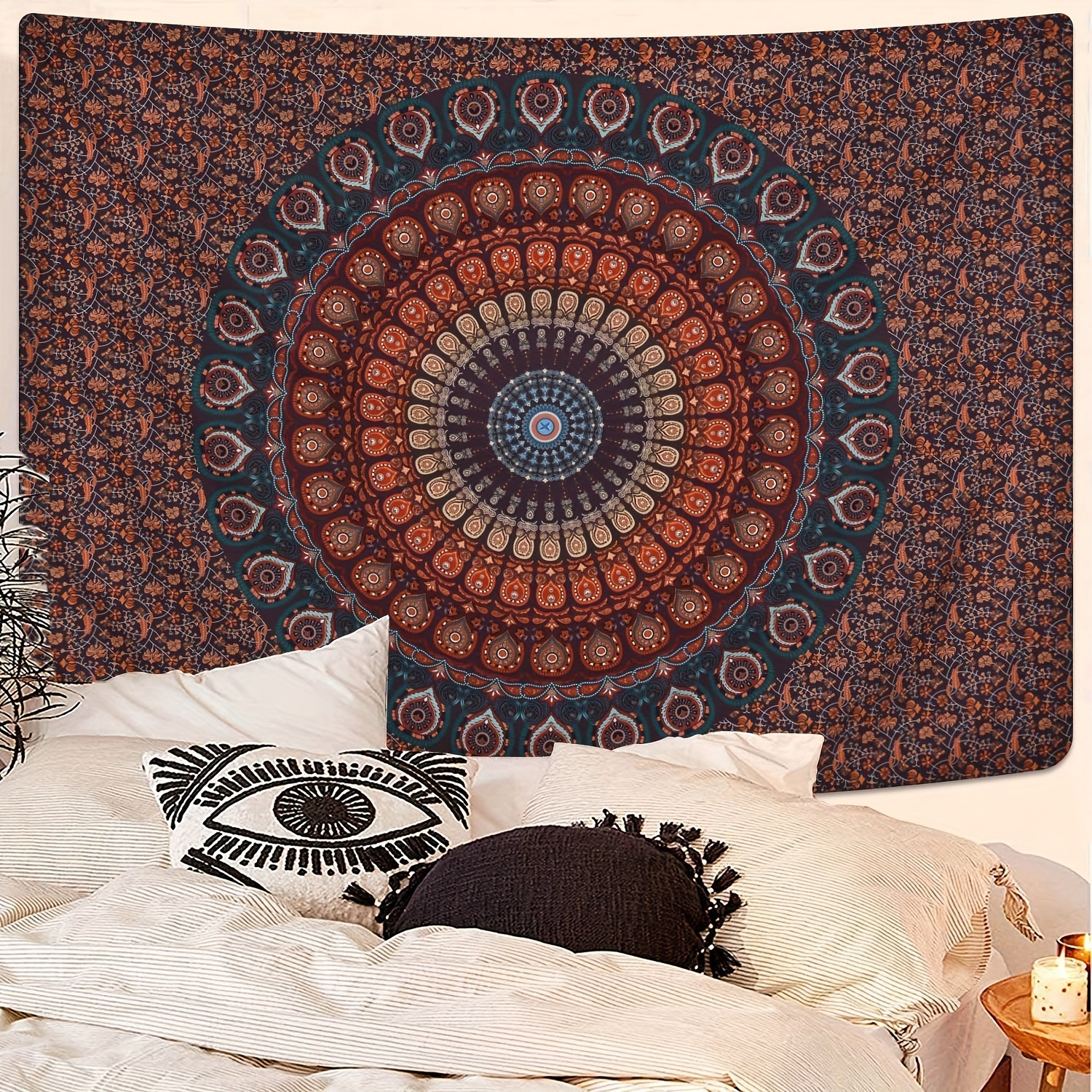 Floral Wall Tapestry - Temu Canada