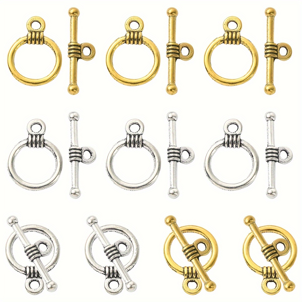 TEMU 20 Two-color Alloy Ot Buckles Jewelry Chain Additions Suitable For Jewelry Bracelet Necklace Production