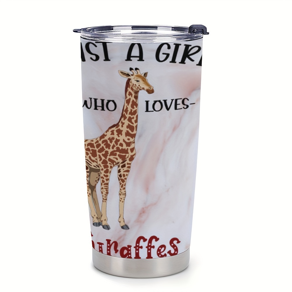 Giraffe Tumbler Cup Stainless Steel Tumbler With Lid Insulated