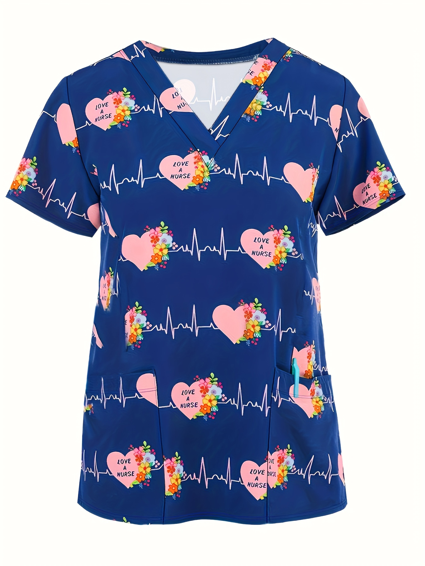 Nursing is a Work of Heart Long Sleeve Nurse Shirt
