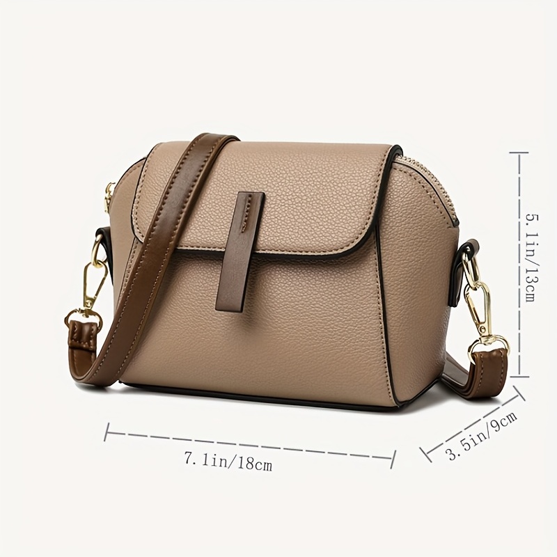 Mini Shoulder Crossbody Bags For Women Solid Color Leather Small