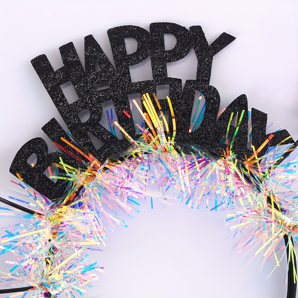 CIEHER Geburtstag Stirnband – Happy Birthday Krone Für Frauen & Mädchen | Verstellbar, Vergoldet