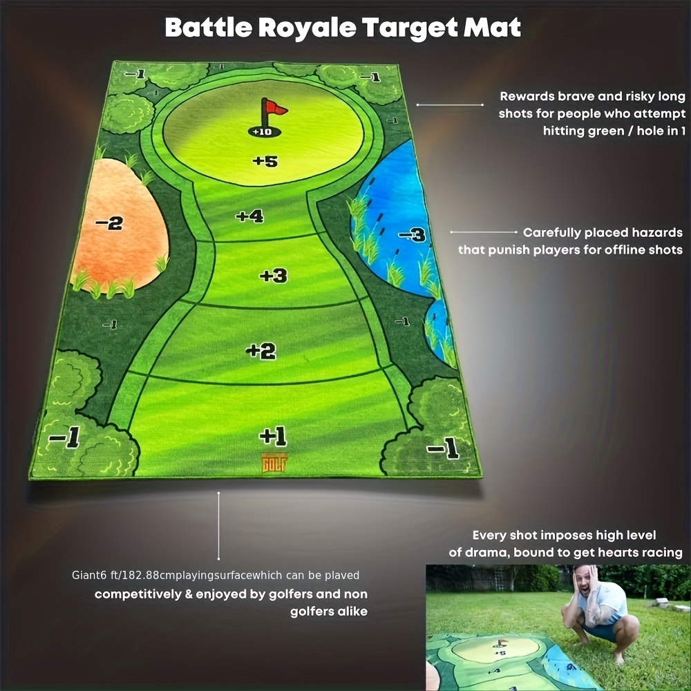  Battle Royale Golf Game Set Chipping Practice Mats 6x4