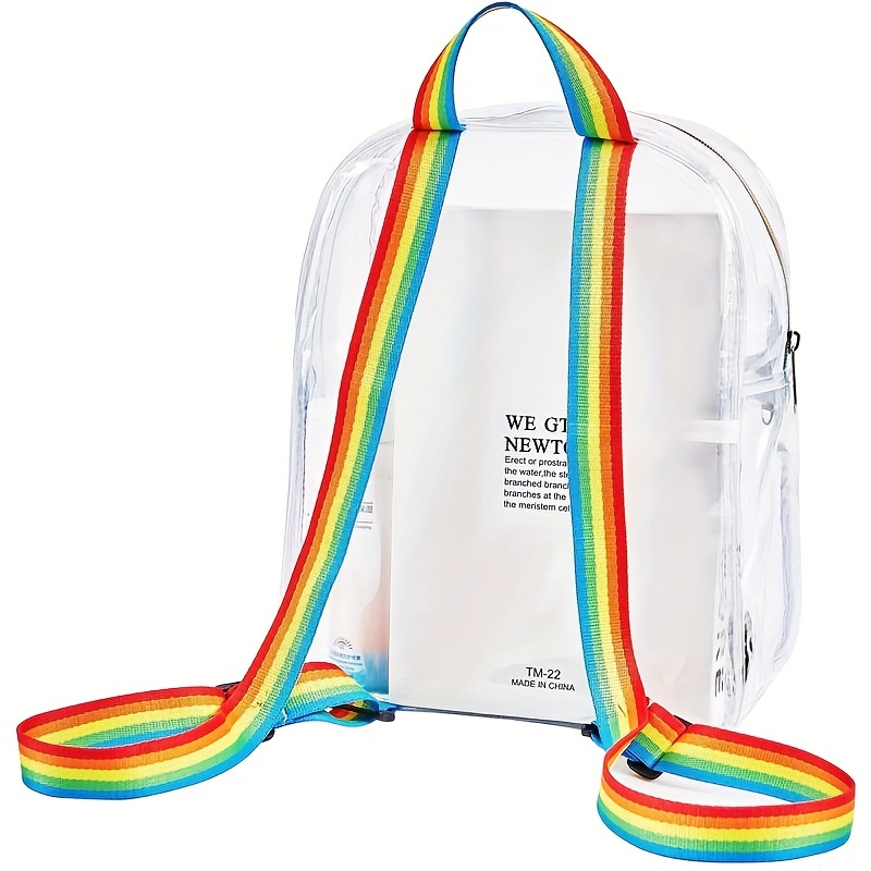 Mochila Transparente Correas Hombro Anchas Bolsa Libros - Temu