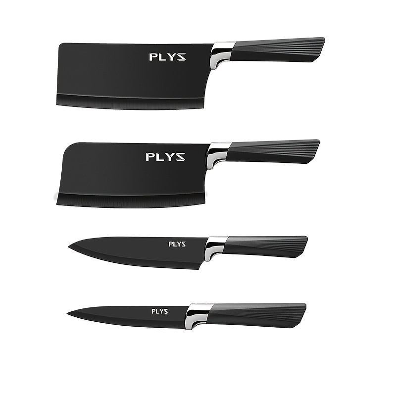 Four piece Stainless Steel Kitchen Knife For Restaurant - Temu