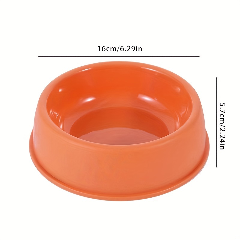 Plastic Paw Print Dog Bowl, Pet Dog Food Bowl Water Bowl, Anti-overturning  Dog Feeding And Drinking Basin - Temu