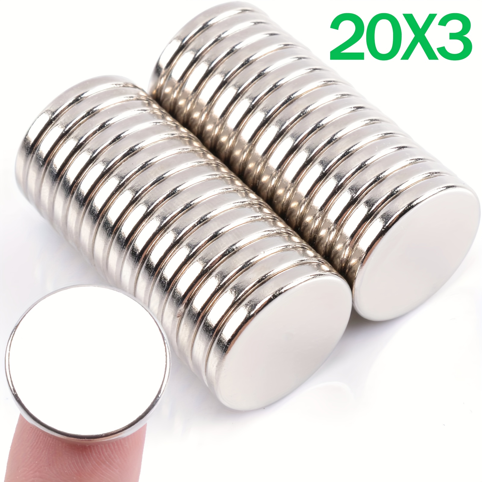 10 30pcs small magnets neodymium magnet rare earth magnets strong thin magnets 3x20mmround durable small magnets for fridge whiteboards crafts photos stickers postcards tools kitchen accessories