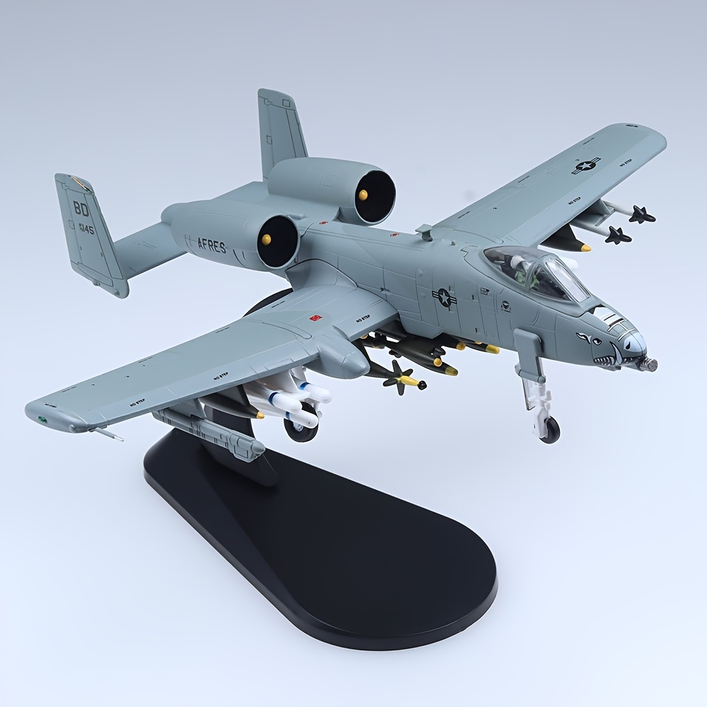 1/100 A-10 サンダーボルト II ワースホッグ攻撃機金属戦闘機軍事モデルコレクションとギフト用