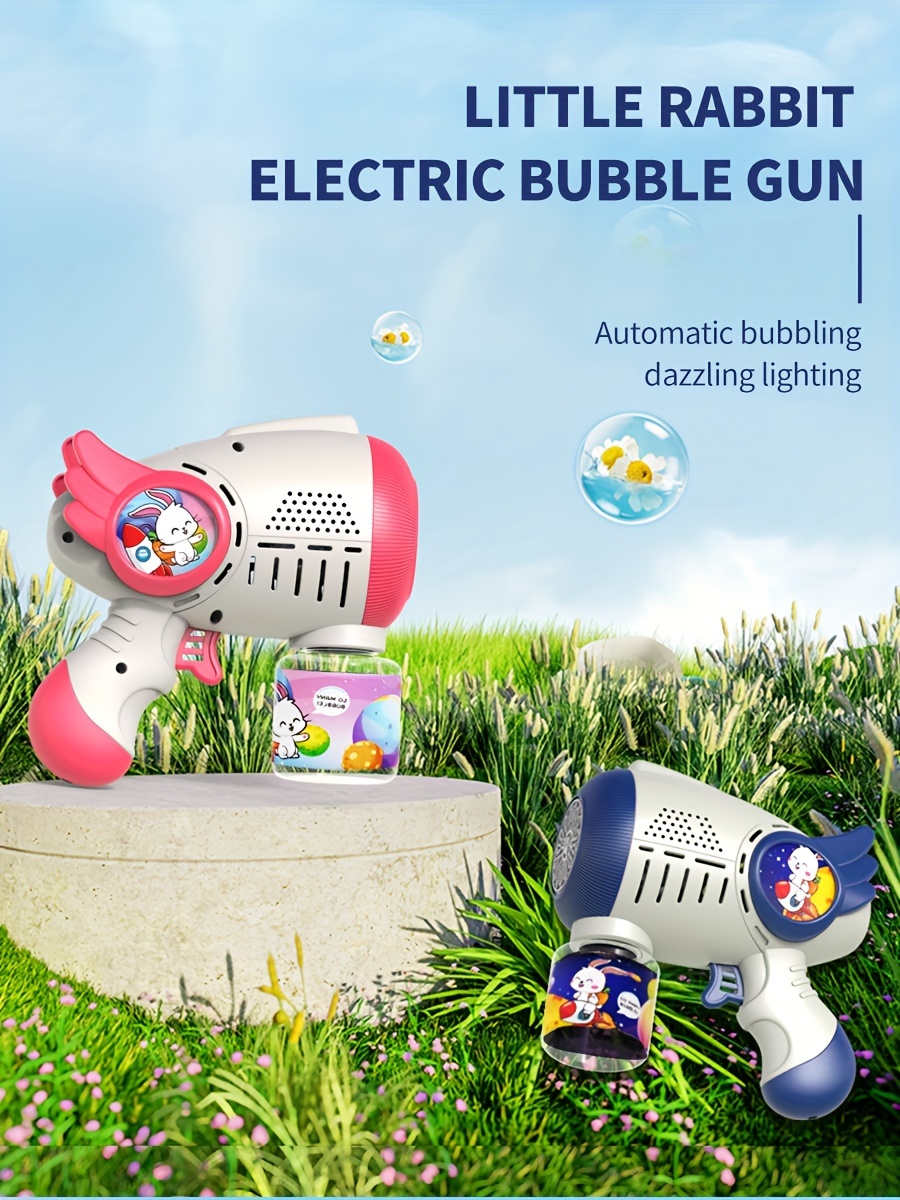 Automatic Bubble Blaster Gun For Kids, Cartoon Themed Continuous Bubble ...