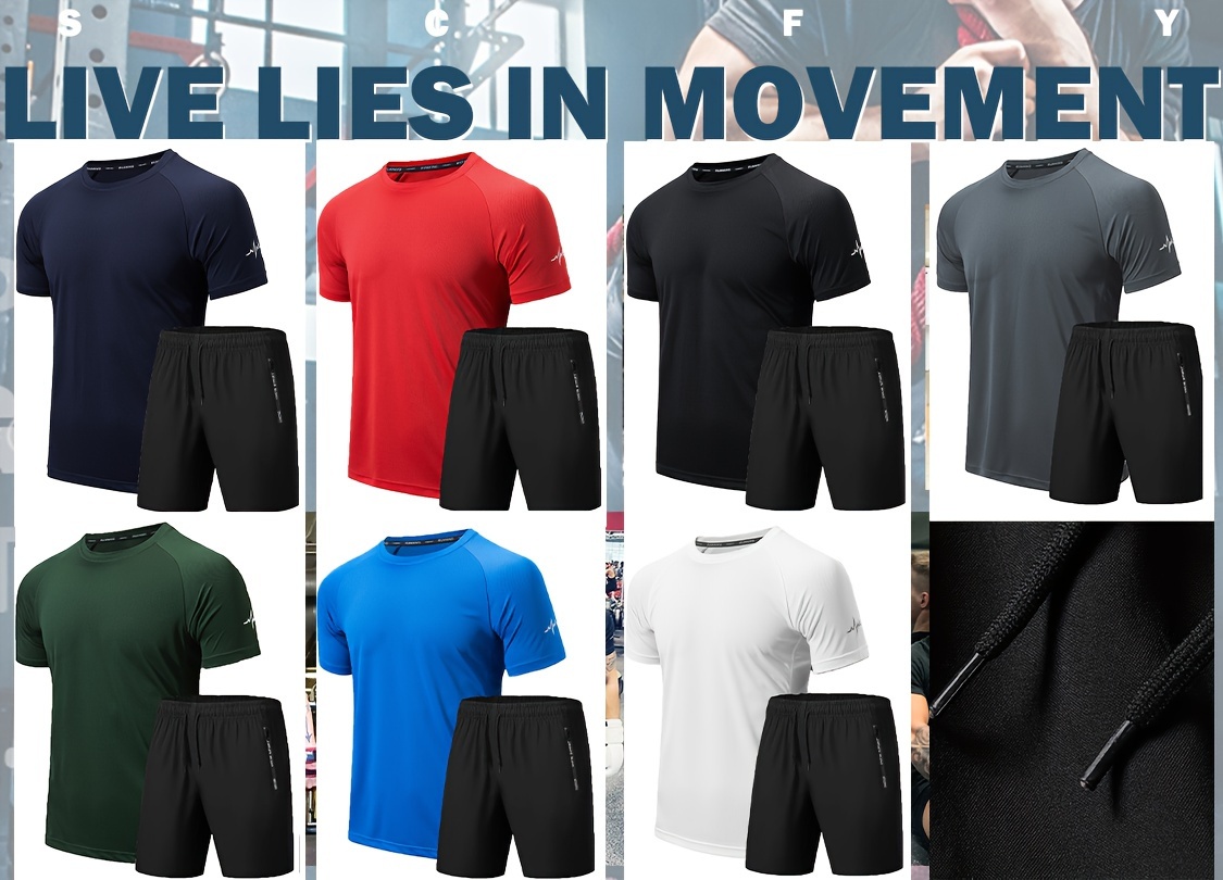 Camisetas Deportivas para Hombre Fútbol, GYM, Entrenamiento