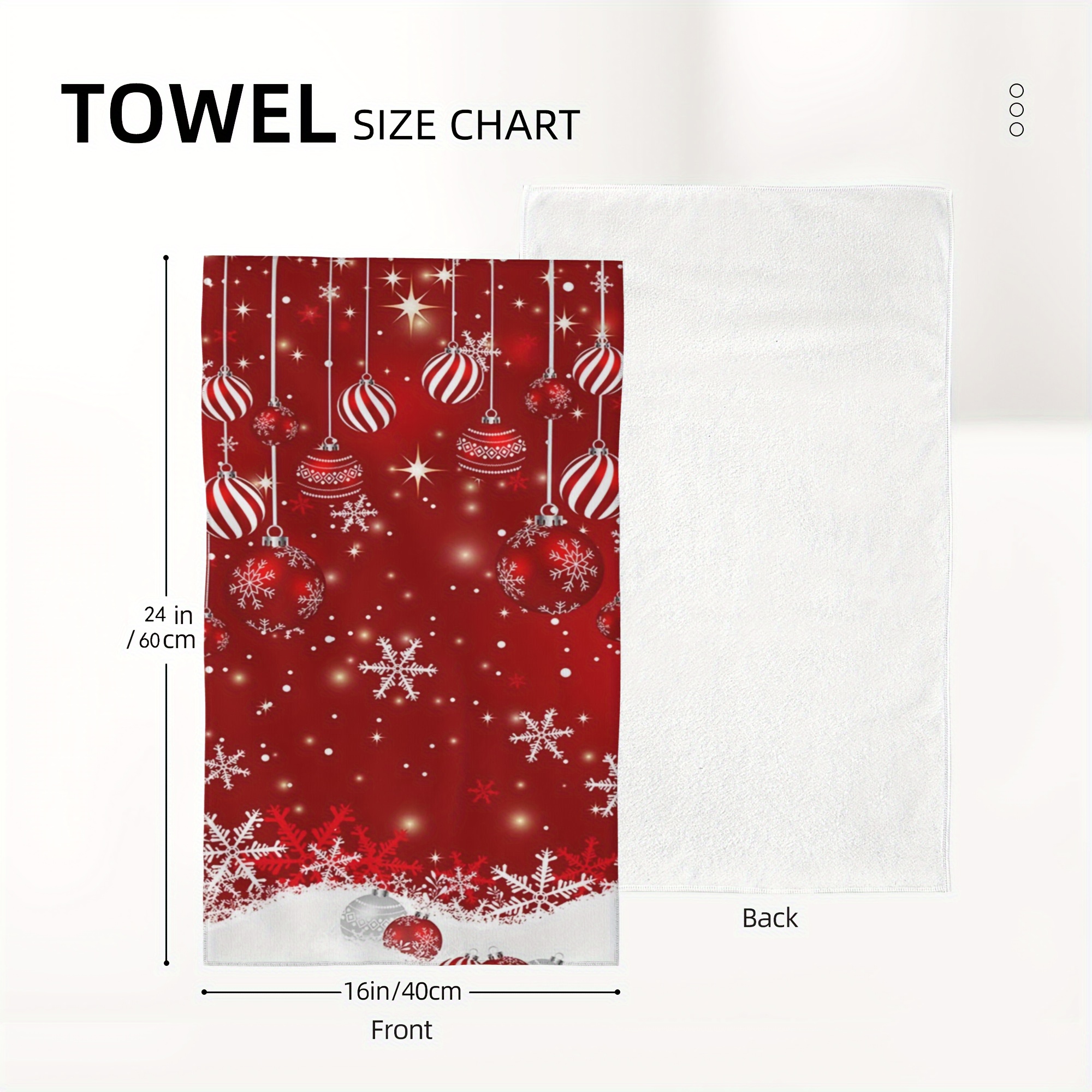 Polyester Scouring Pad, Christmas Theme Snowflake Deer Pattern Kitchen  Towels, Dish Towels Bathroom Hand Towels, Soft Absorbent Tea Towels, Kitchen  Supplies, Christmas Decor - Temu