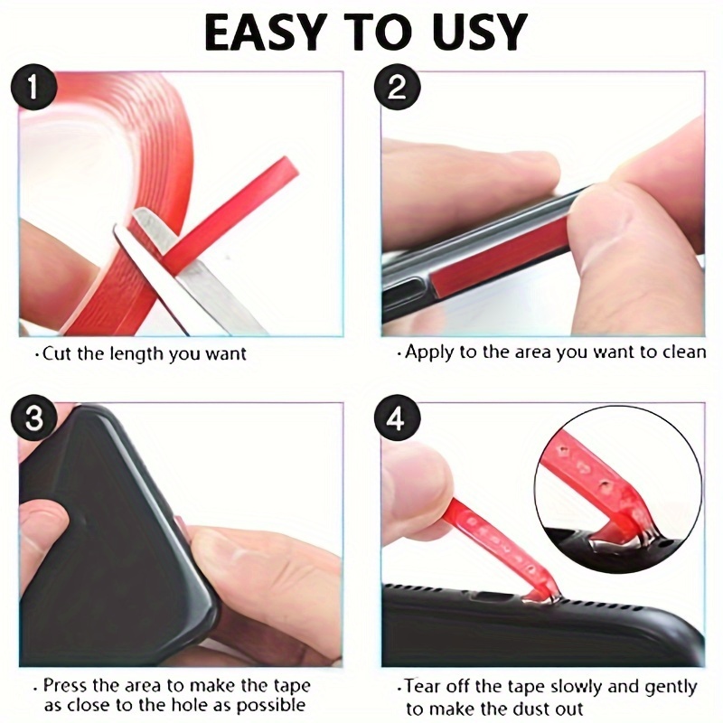 1pc Universal Mobile Phone Hole Dust Removal Glue Mobile Phone Receiver Cleaning Artifact for iPhone 14 for SamSung for Xiaomi Cleaning Tool