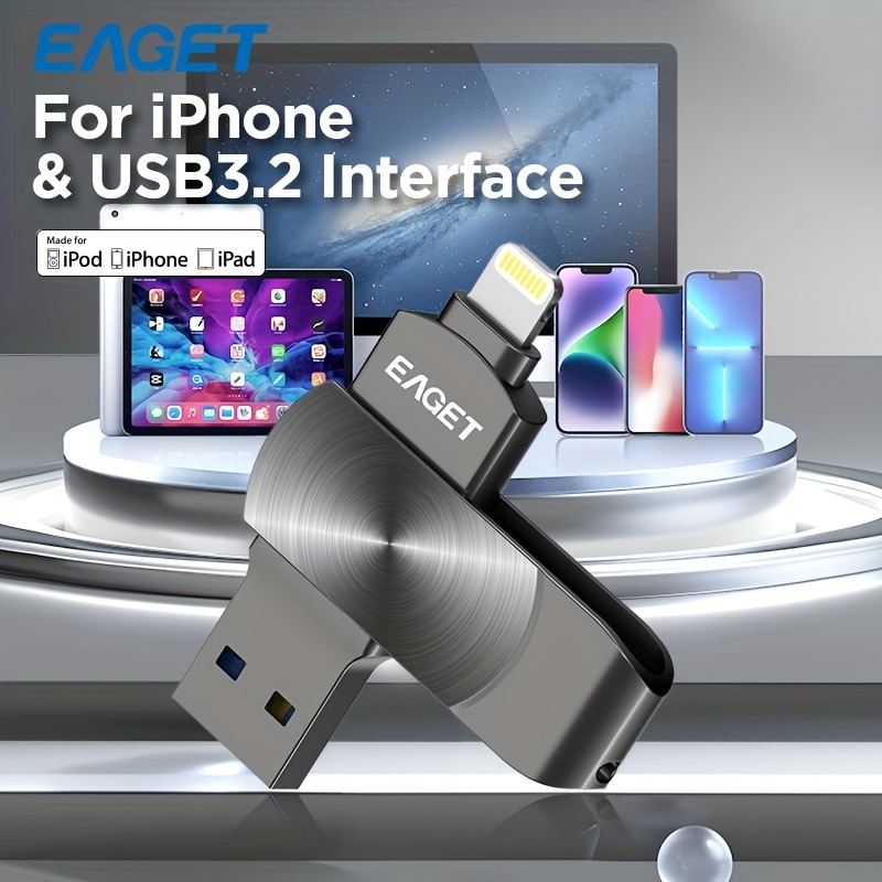 Unidad Flash USB 128 para móvil, Pendrive OTG de 256GB, 64GB, 32GB, 3,0 GB,  para iPhone X, XR, XS, 8, 7, 6, iPad - AliExpress