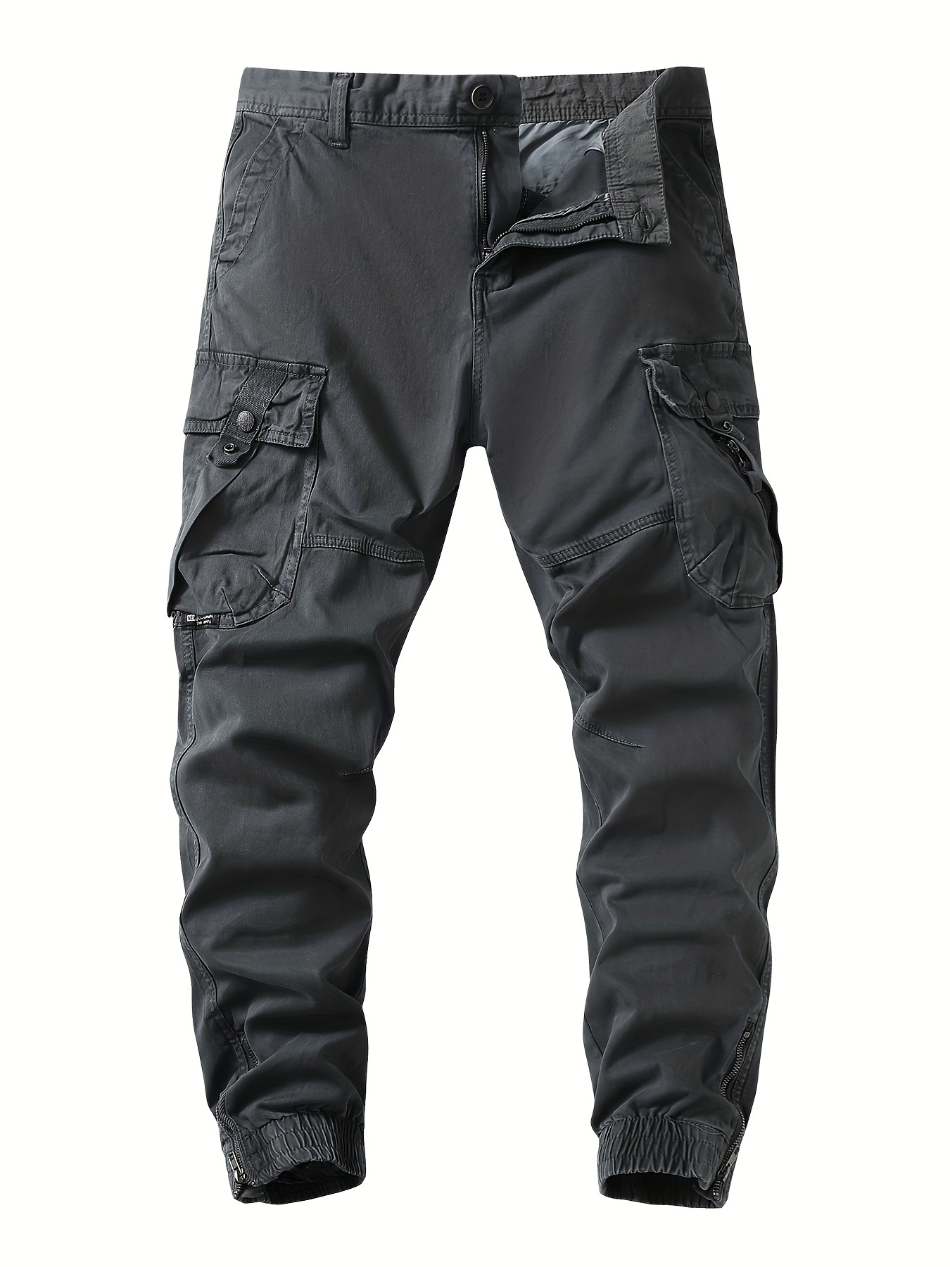 Classic Design Multi Flap Pockets Cargo Pants Men's Loose - Temu