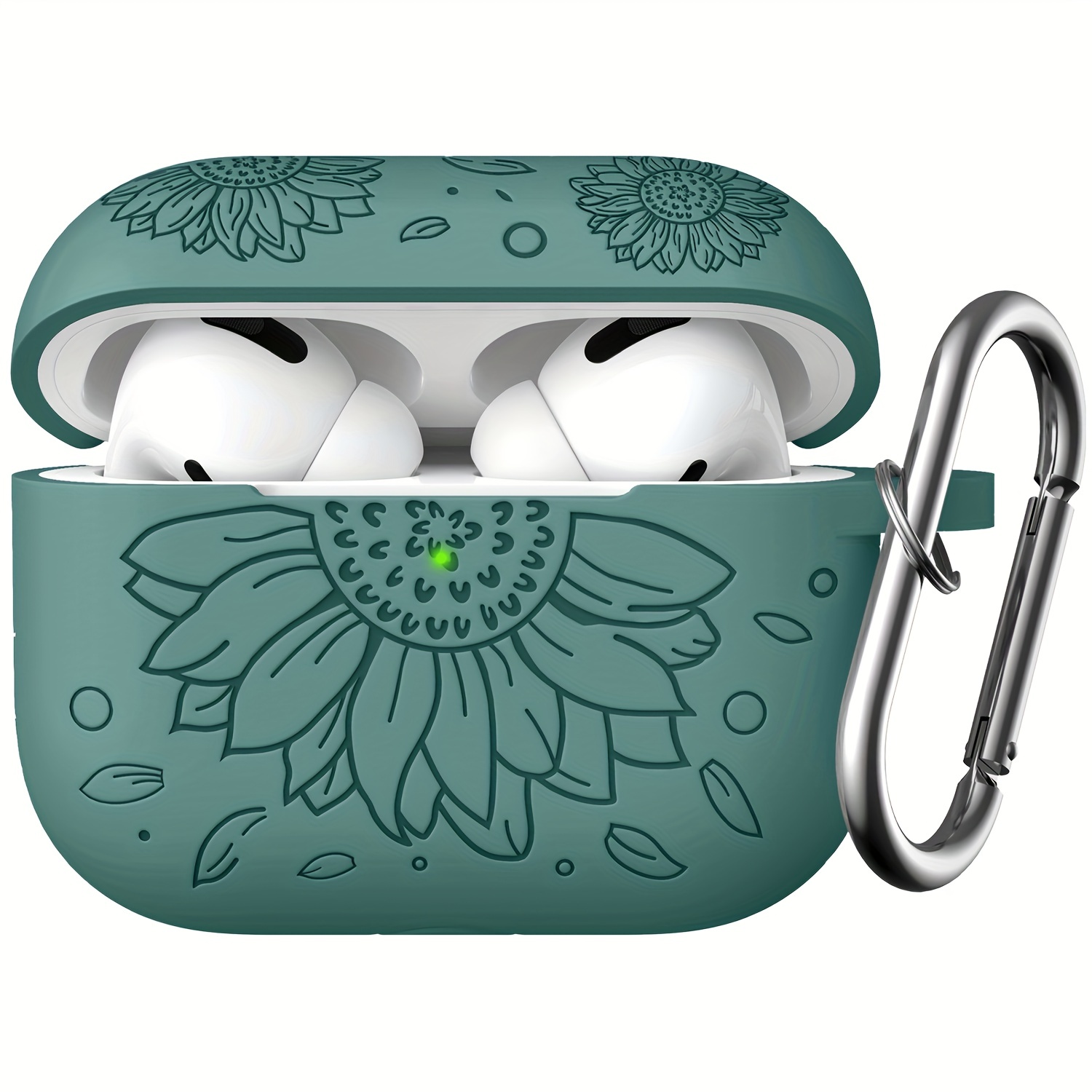 Airpods Pro 2 Green Leaves Vintage Pattern AirPods Pro Case