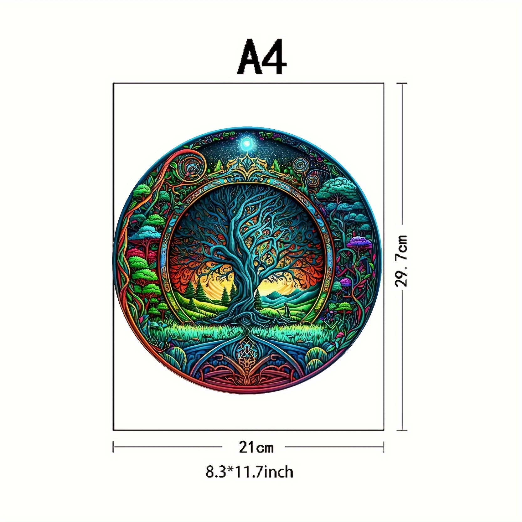 Magic Forest Small Tree Wooden Puzzles High Jigsaw Puzzles