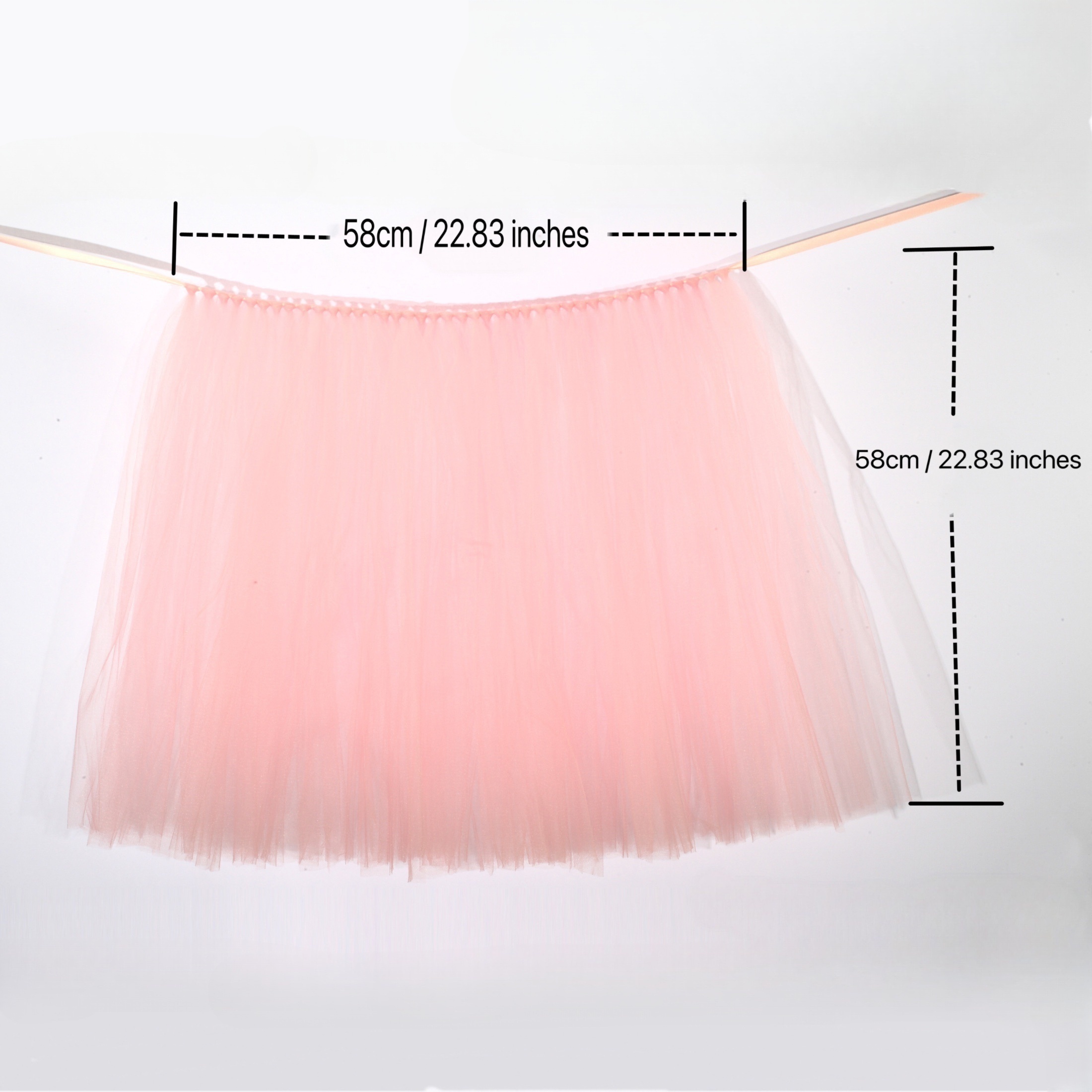 pink tulle chair tutu skirt sash bow chair covers wedding Temu