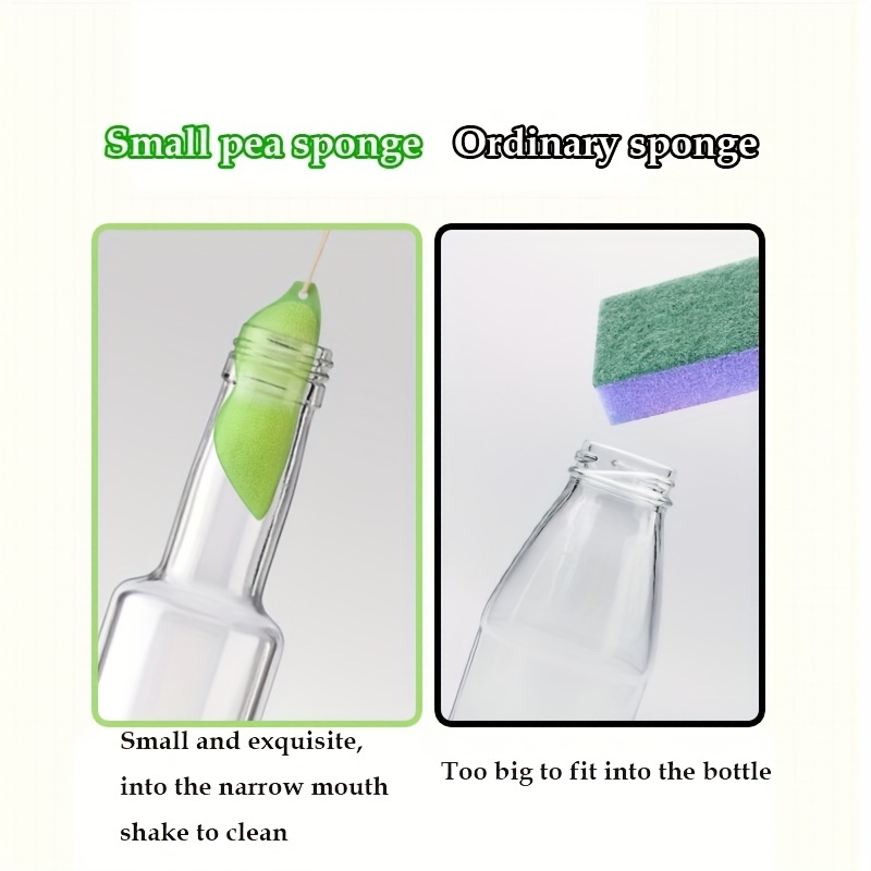 Beans-Shaped Bottle Cleaning Sponge