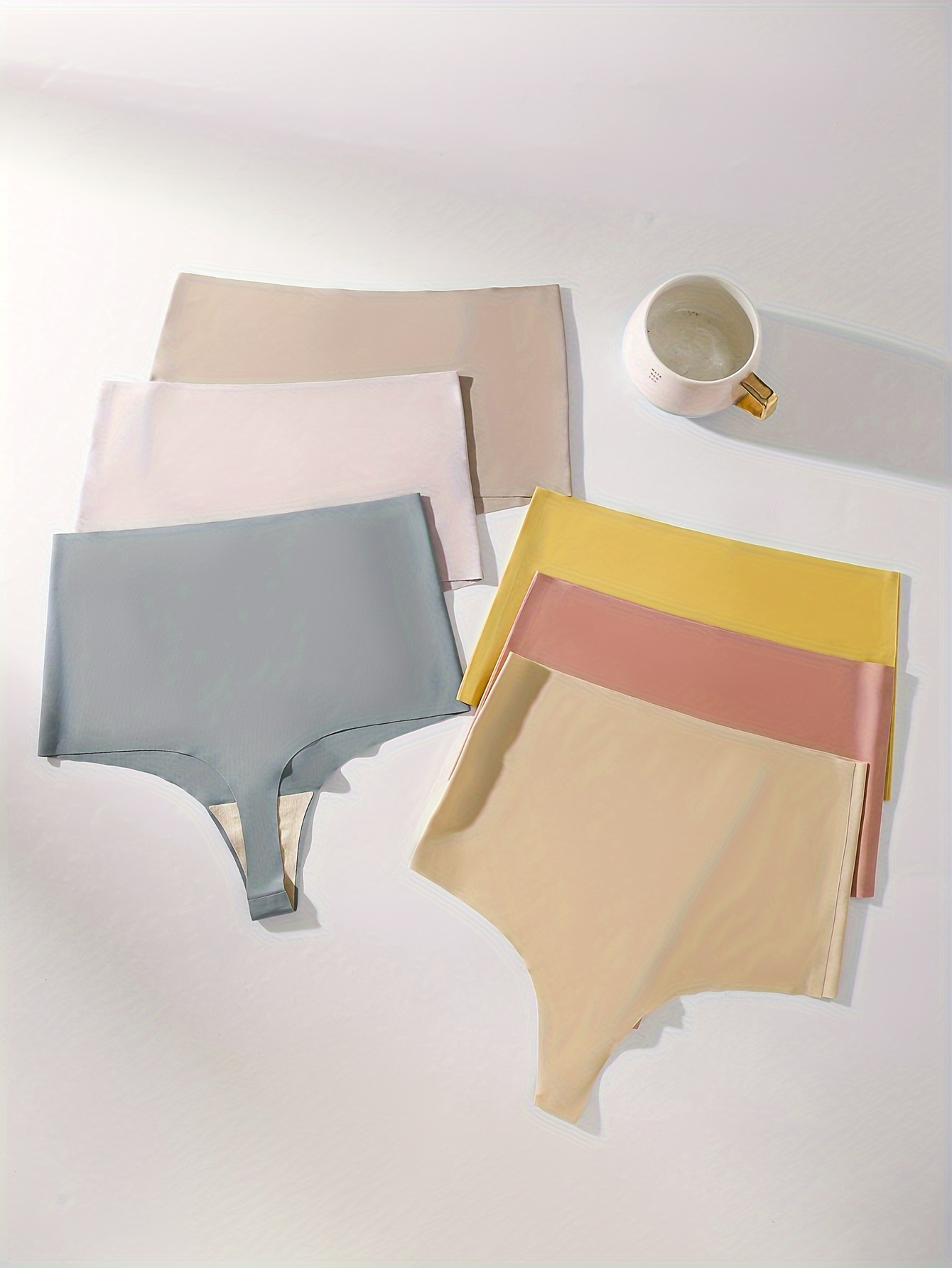 Seamless Bikini Panties Comfy Soft Stretchy Intimates - Temu Canada