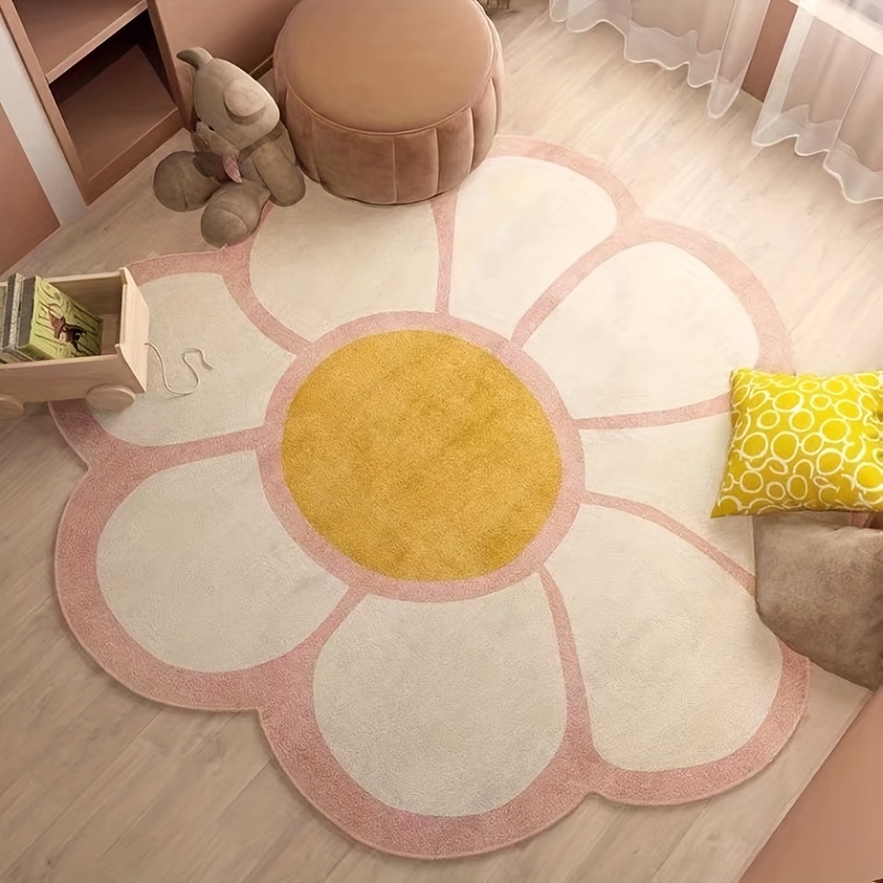Round Tree Annual Ring Living Room Mat Non Slip Rug