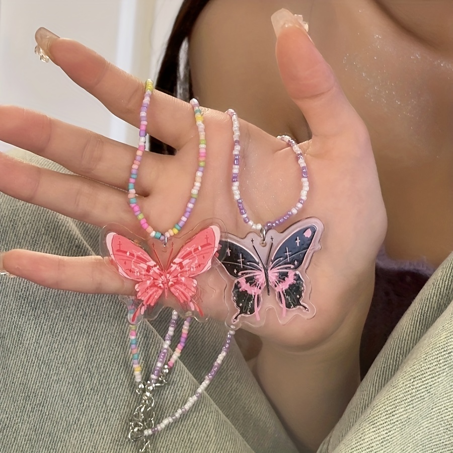 Acrylic butterfly online pendant