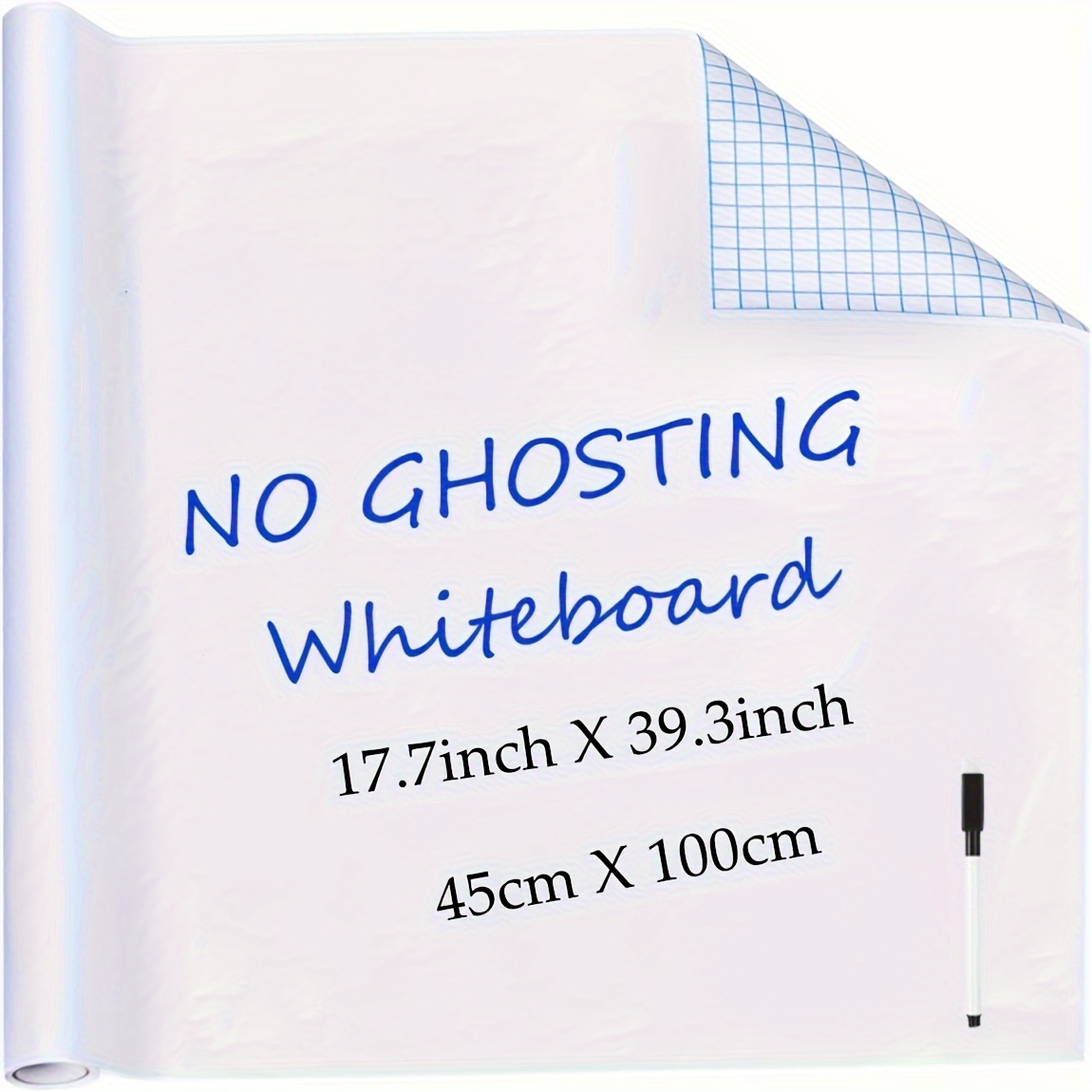 Lyzzxi Papier Tableau Blanc Magnétique, 60×90cm Adhesif Tableau