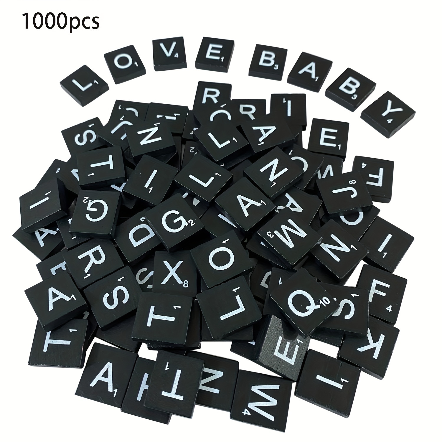 100pcs Scrabble Letters For Crafts Wood Scrabble Tiles Diy Wood Gift  Decoration