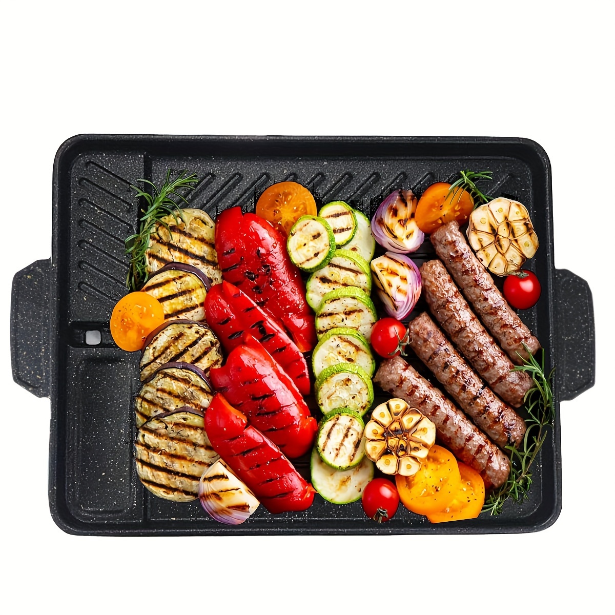 Bbq Pan, Barbecue Stove Pan, Grill Steak Plate, Household Non-stick Smokeless  Bbq Pan, Grill Steak Teppanyaki Plate, Barbecue Utensils, Barbecue Tools,  Kitchen Accessories - Temu
