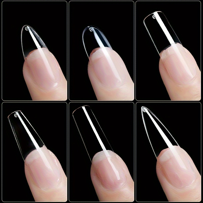 Soft Gel Tips Matte Acrylic Nail Tips Pre shaped False Nail - Temu