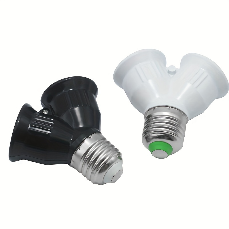 1 Light Splitter E27 Led Base Light Lamp Bulb Socket 1 To 2 - Temu Mexico