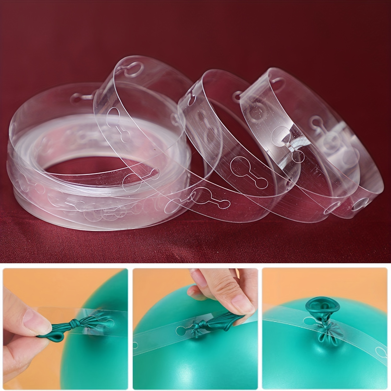 Balloon Arch Kit for Balloon Garland Decorating , 64 Ft Balloon Tape Strip,  400 Dot Glue Stickers