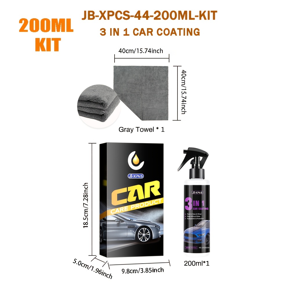 Ceramic Coating 3 In 1 Quick Coating Spray High Protection Auto
